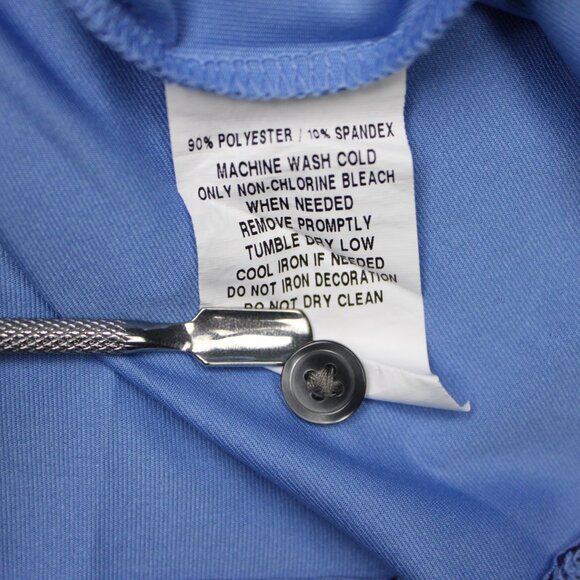 Greyson Polo Shirt Mens XL Blue Geometric Golf Polyester Stretch Short Sleeve - Picture 10 of 14
